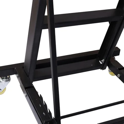 Miniatura 6 de Enredadera de motor automotriz plegable, altura ajustable, capacidad de 400 libras, enredadera de motor superior alta con cuatro ruedas, cubierta