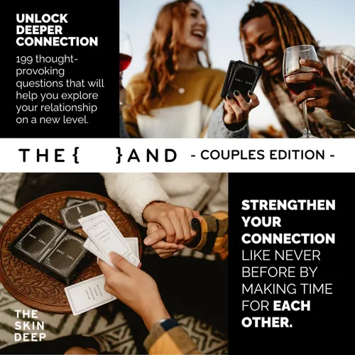 Miniatura 3 de {THE AND} Edición para parejas – 199 tarjetas de conversación significativas para parejas – Preguntas para profundizar la conexión y construir