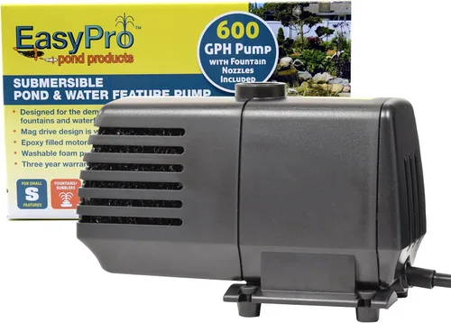 Miniatura 11 de EasyPro EP2200 Bomba sumergible para estanques, cascadas, arroyos y características de agua. Fiable, silenciosa y eficiente energéticamente, 2200