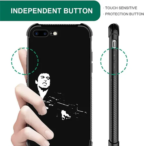Miniatura 6 de Compatible con funda para iPhone 6 Plus/6s Plus,Bite Your Teeth Diseño de patrón asombroso, funda trasera dura de PC anti-arañazos y a prueba