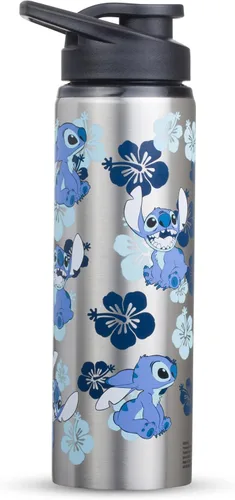 Miniatura 21 de Silver Buffalo Disney Lilo y Stitch Saludos desde Hawái con Scrump, Vaso de doble pared con forma de piña, 473 ml (16 oz)
