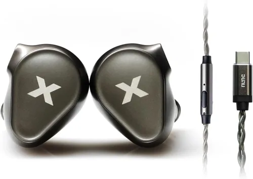 Miniatura 10 de DUNU Titan X IEMs - Auriculares para juegos, monitor intrauditivo de controlador dinámico de 0.394 pulgadas, auriculares IEM con cable de alta