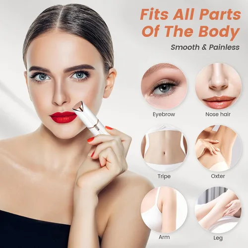 Miniatura 4 de Depilación facial impecable para mujeres, dispositivo, removedor de cara de mujer, acabado de toque superior, barbilla y mejillas, recargable por