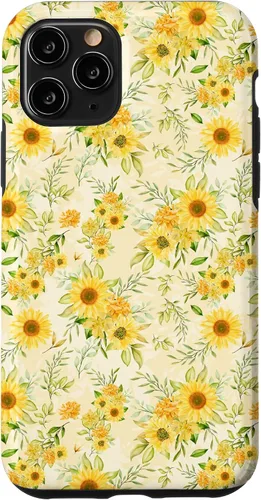 Miniatura 29 de Cute Sunflower Pattern Yellow Pastel Flower Case for iPhone 16