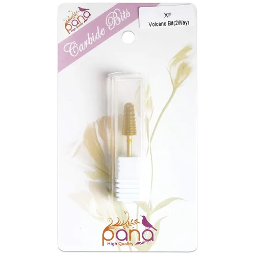 Miniatura 7 de PANA Broca de carburo de volcán para uñas, uso de rotación bidireccional para zurdos y diestros, acrílico de eliminación rápida o gel duro, vástago
