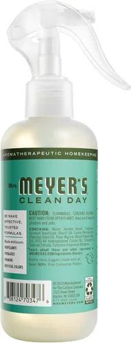 Miniatura 2 de Mrs. Meyer's Clean Day - Ambientador en espray, atomizador sin aerosol infundido con aceites esenciales, albahaca, 8 onzas líquidas