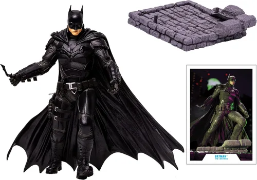 Miniatura 2 de McFarlane Multiverse The Batman de la película de Batman - Figura de lujo de 12 pulgadas, multicolor (el estilo de la figura puede variar)