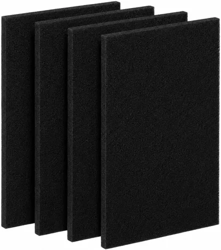 CFS Repuesto de filtro de aire de carbono compatible con HAPF60 y filtro C – Eliminación de olores 6 x 9.25 x 0.25 pulgadas, paquete de 4