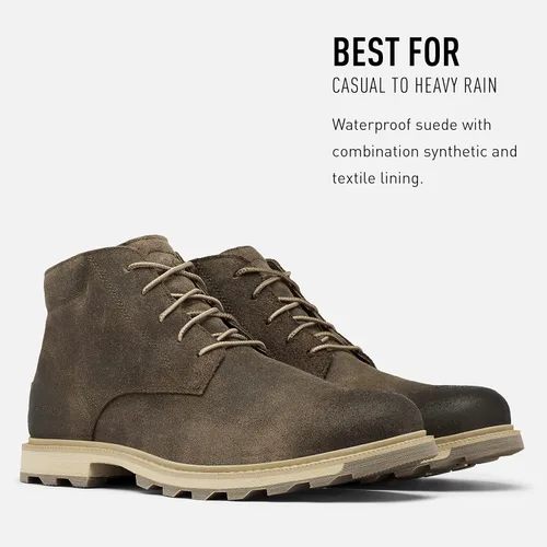 Miniatura 4 de SOREL Madson Chukka WP - Botas de gamuza impermeables para hombre, Marrón