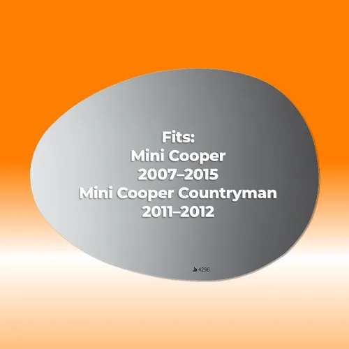 Miniatura 4 de Burco 4296 - Espejo de cristal plano sin calefacción, OEM # 51162755629, se adapta a Mini Cooper 2007-2015, Mini Cooper Countryman 2011, 2012, apto