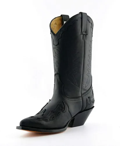Miniatura 2 de Grinders Arizona HI - Botas de baile unisex de cuero cubano con tacón occidental