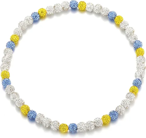 Miniatura 17 de SKQIR Collar de Cuentas de Béisbol para Hombres Bling Accesorios de Goteo de Béisbol con Diamantes de Imitación Brillantes para Hombres Colección
