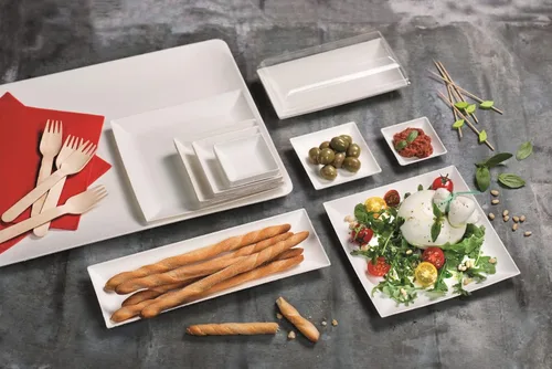 Miniatura 5 de PacknWood - 210SPKBEM - Tenedores envueltos individualmente - Cubiertos de bambú 100% naturales y compostables, Spork de plástico desechable