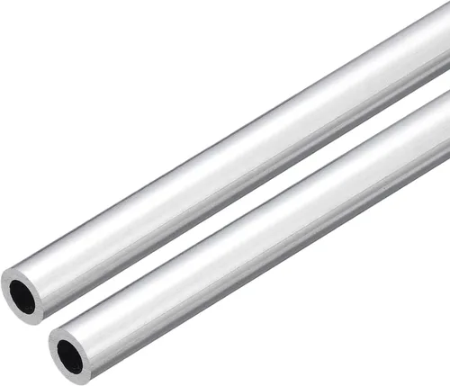 uxcell Tubo Redondo de Aluminio 6063, 10 mm DE 6 mm DI 200 mm Longitud Tubo para Proyectos de Industria DIY, 2 Piezas