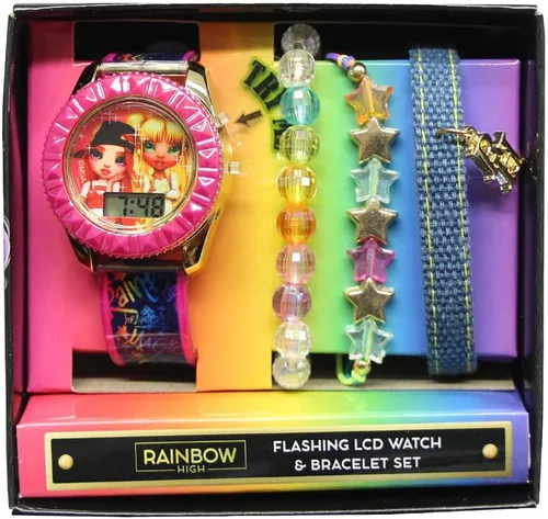 Miniatura 7 de Rainbow High Reloj digital para niñas (modelo RNB40003AZ), multicolor, Multi, Digital