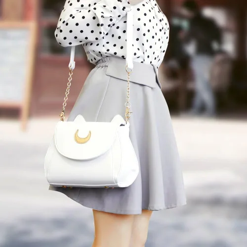 Miniatura 5 de Oct17 Moon Luna Design Monedero Kitty Cat Satchel bolso de hombro diseñador mujeres bolso Tote PU cuero Sailer