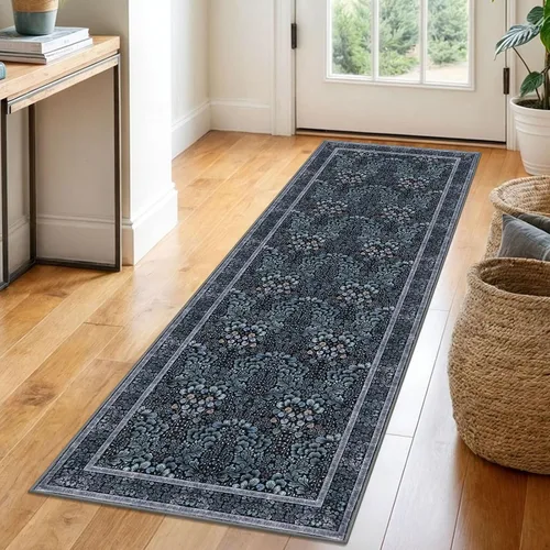 Miniatura 38 de SIILOOM Alfombra antideslizante de pasillo moderna de 2 x 5, súper suave, para pasillos, decoración para cocina, alfombras para pasillos sin 2-Verde