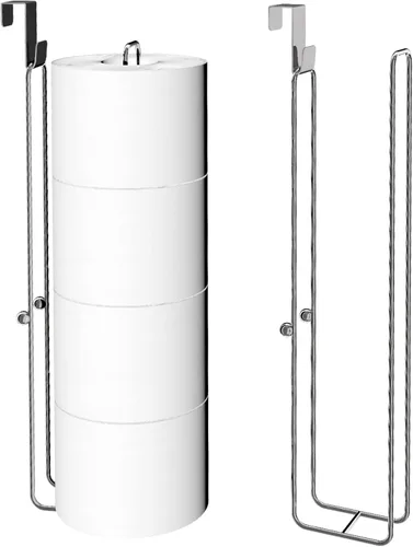 Miniatura 49 de Conworld Soporte de pared para almacenamiento de papel higiénico, dispensador portarrollos de papel higiénico sobre el tanque de reserva