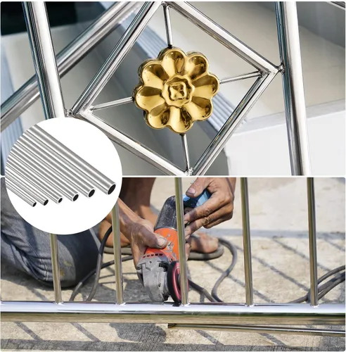 Miniatura 3 de METALLIXITY Tubo de acero inoxidable 304 (0.039 in-0.236 in de diámetro x 0.006 in/0.024 in de pared T x 11.811 in de largo), 6 piezas en 1 juego