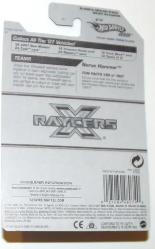 Miniatura 2 de 2007 Hot Wheels X-Raycers, Martillo nervioso 01 de 04, 069/180 (1 cada uno)