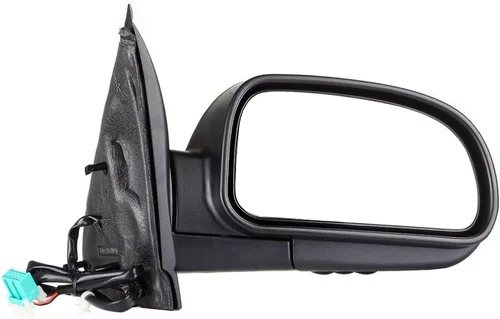 Miniatura 47 de Juego de montaje de espejos laterales Compatible con 1987-2002 para Jeep Wrangler con puerta media, plegable manual, espejo negro manual texturizado