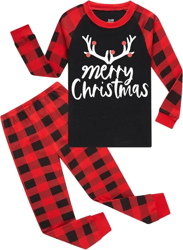 Miniatura 113 de Demifill Conjunto de pijamas de Halloween para niños y niñas, pijamas de Navidad, ropa de dormir para niños y niñas