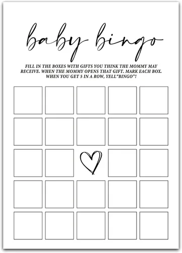 Miniatura 8 de ZIIUFRN Juegos de baby shower (5 x 7 pulgadas), 30 juegos modernos de tarjetas de juego para bebé en blanco y negro Adivina quién mamá o papá