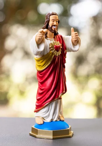 Miniatura 4 de Fun Costumes Buddy Christ - Figura coleccionable de estatua – 4.75 pulgadas con caja de ventana, embalaje estándar