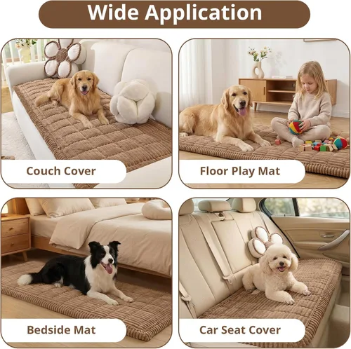 Miniatura 2 de OstepDecor Funda de sofá para perros, funda de sofá antideslizante lavable para mascotas, funda de sofá suave para sofá, sofá biplaza y seccional