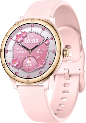 Miniatura 9 de Reloj inteligente para mujer, monitor de fitness HD de 1.27 pulgadas (respuesta/haz llamadas) con más de 110 modos deportivos/frecuencia