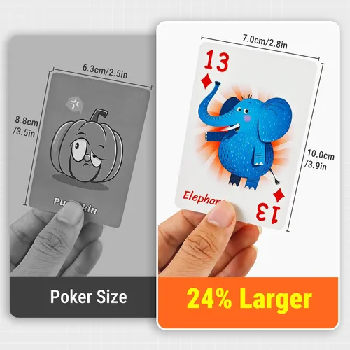 Miniatura 5 de rokt&razo Juego educativo de cartas para niños 6 en 1, juego de memoria del alfabeto, Slap Jack, Go Fish, Crazy Eights, War, Ghost Out