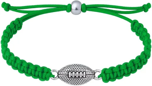 Miniatura 15 de Pulsera de fútbol Sportybella - Pulsera de paracord ajustable con amuleto. Regalos de fútbol unisex Negro