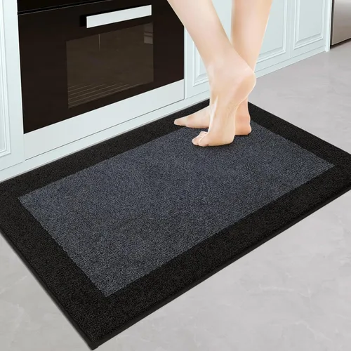 Miniatura 56 de Indoor Door Mat 20" x 32", Washable Kitchen Rug, Non Slip Entryway Rug for Floor, Absorbent Entrance Throw Rug for Laundry, Bathroom, Door