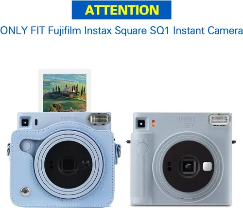Miniatura 2 de Rieibi Funda cuadrada SQ1, funda protectora para cámara instantánea Fujifilm Instax Square SQ1, cubierta compacta de piel sintética con correa