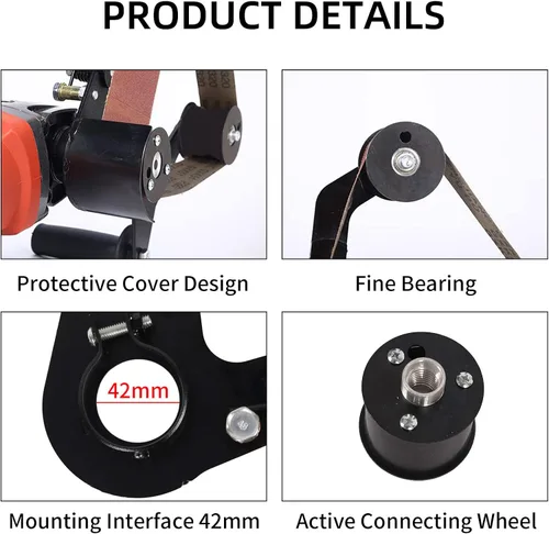Miniatura 6 de Lijadora de banda Accesorio Amoladora YSJWAER - Adaptador Amoladora angular Accesorio de lijado Pulidor 5/8-11 Rosca