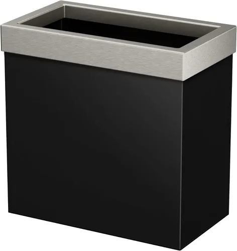 Miniatura 24 de Gatco Cubo de basura rectangular moderno, latón cepillado, cubo de basura de acero inoxidable con tapa extraíble, a prueba de fugas, capacidad de 3