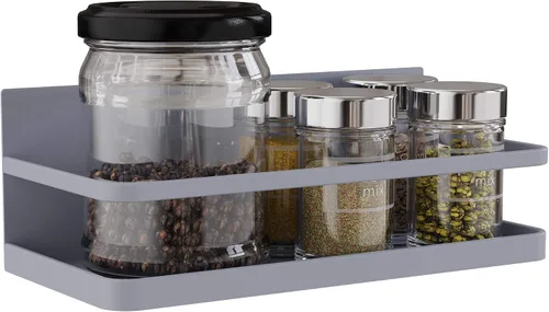 Miniatura 8 de Organizador magnético de especias de un solo nivel, estante de almacenamiento de especias para refrigerador, organización de cocina, fácil