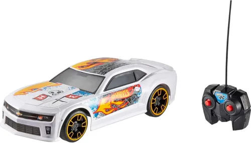 Miniatura 6 de Hot Wheels RC Red ZL1 Camaro, auto de juguete con control remoto de función completa, motor de alto rendimiento, 2.4 GHz con rango de 65 pies