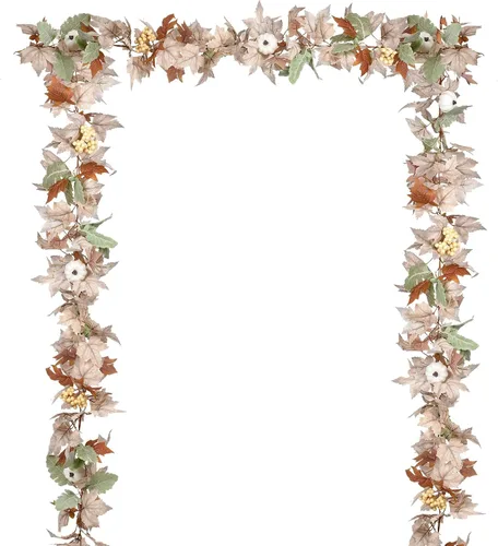 Miniatura 19 de DearHouse - Guirnalda de hojas de arce, 2 unidades, 5.9 pies la unidad, vid para colgar, guirnalda artificial para el otoño, ramaje para decorar