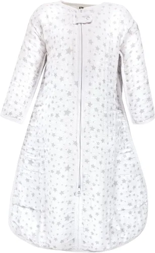 Miniatura 5 de Hudson Baby Saco de dormir unisex de muselina de manga larga para bebé, manta portátil, saco de dormir color fantasía (Modern Safari)