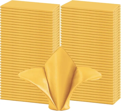 Miniatura 15 de 50 servilletas de tela de satén color burdeos, servilletas cuadradas de 20 x 20 pulgadas, servilletas de mesa de tela suave y lisa, servilletas