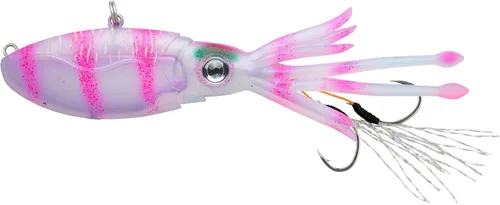 Miniatura 53 de Nomad Design Señuelo de pesca vibratorio patentado original de Squidtrex – Señuelo de plástico suave TPE con aroma añadido para agua salada con Cali