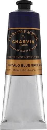 Miniatura 76 de Charvin Pintura acrílica profesional extrafina – verde absenta, tubo de 2.1 fl oz, pigmentos de triple fresado, resistente a la luz, pinturas