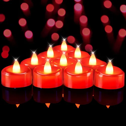Miniatura 14 de BEICHI - Velas sin llama, paquete de 12/24/50/100/150 luces de té que funcionan con batería, velas votivas LED sin parpadeo para Halloween, Navidad