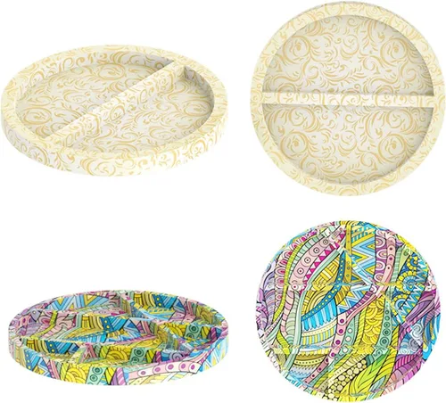 Miniatura 7 de Bandeja con forma de gato, molde de resina, moldes de silicona para platos de frutas para resina epoxi, caja de almacenamiento de joyas, moldes