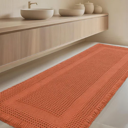 Miniatura 33 de Tapete de baño con diseño de gofre, moderno, bohemio, absorbente, antideslizante, ultrasuave, lavable a máquina, con letra de baño, dormitorio