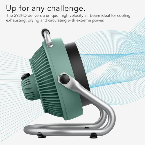 Miniatura 4 de Vornado 293 - Ventilador circulador de aire grande de alta resistencia Verde