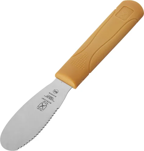 Miniatura 7 de Mercer Culinary Millennia Esparcidor de borde liso, hoja de 3.5 pulgadas, mango morado Púrpura