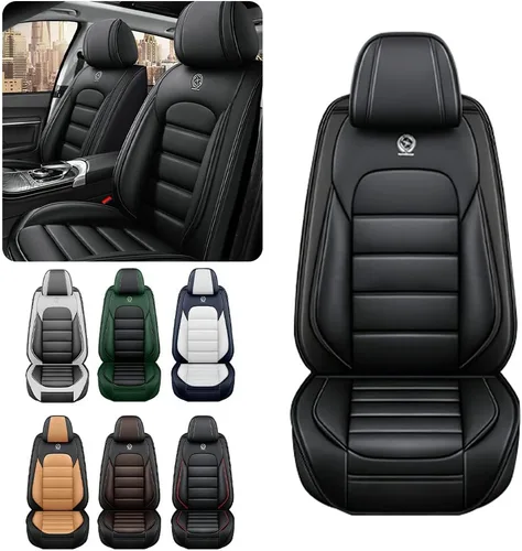 Miniatura 2 de Fundas de asiento de automóvil para Volkswagen Atlas Cross Sport 2020-2023, impermeables, suaves, transpirables, de piel sintética, con bolsillos