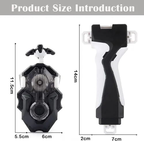 Miniatura 6 de Bey Battling Burst Lanzador y Empuñadura, B-184 Lanzador de Cuerda de Giro Izquierdo y Derecho Sistema de Capas DB Compatible con Todas las Series